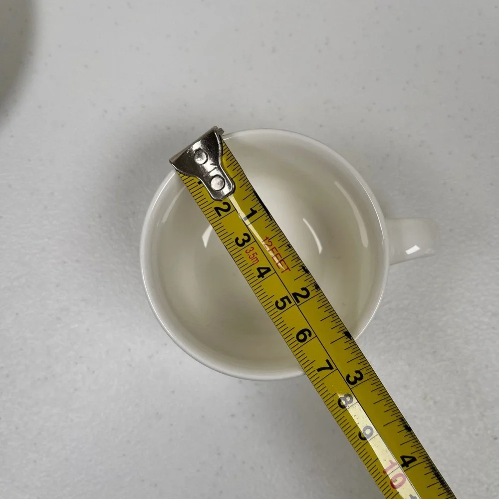 Villeroy & Boch Cup Saucer Set Luxembourg Geometric Yellow Brown Art Deco Design